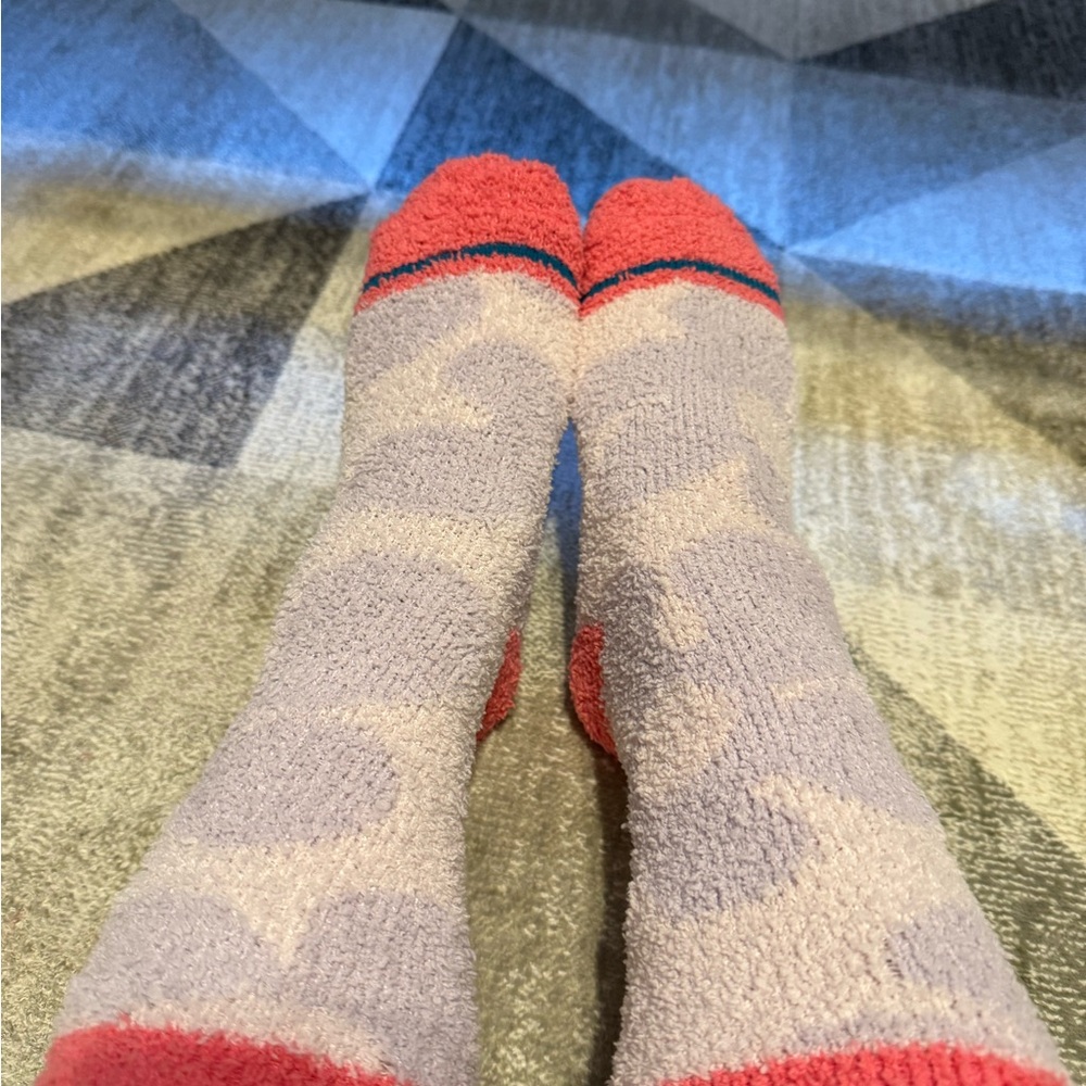 Pre loved Stance Pink and Gray Casual Socks